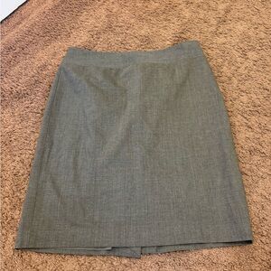 The Limited LUXE Gray Wool Blend Pencil Straight Skirt Size 8